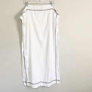 BOLL & BRANCH White/Stone 1 Replacement Pillow Sham SIGNATURE EMBELLISHED King